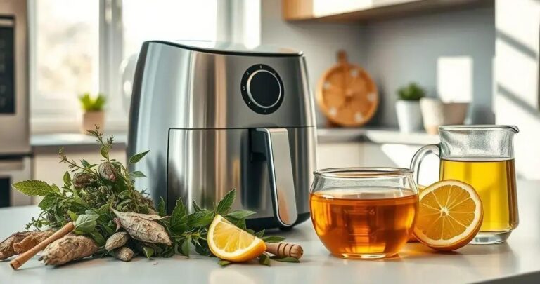 como fazer chá na airfryer