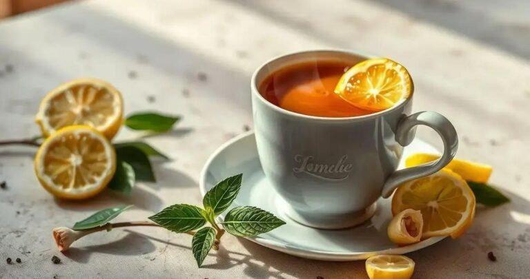 Chá De Canela Limão E Gengibre