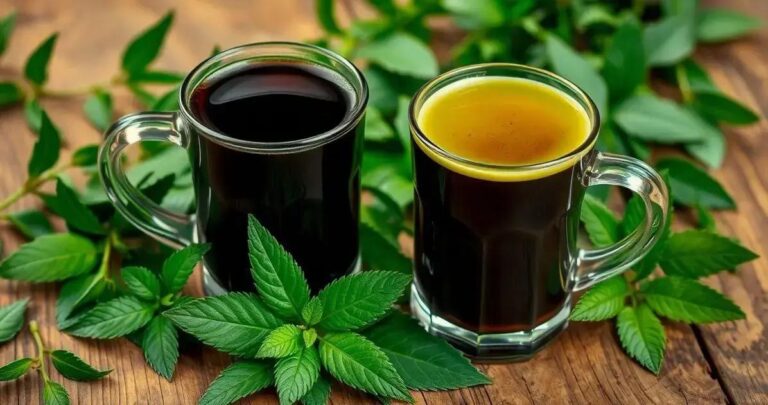 chá preto vs chá verde