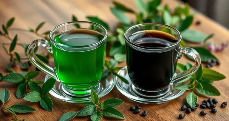 chá verde vs chá preto