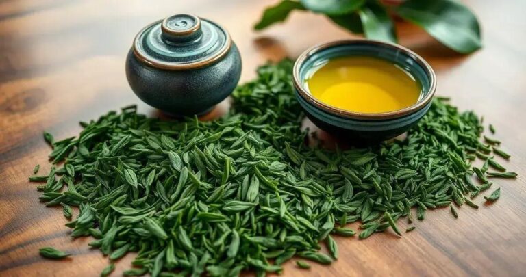chá verde japonês