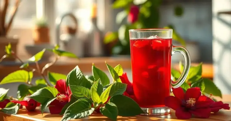 chá de hibisco baixa pressão