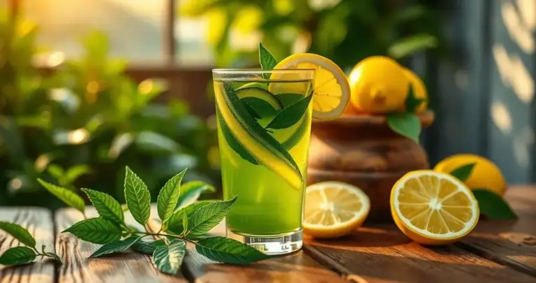 chá verde com limão benefícios