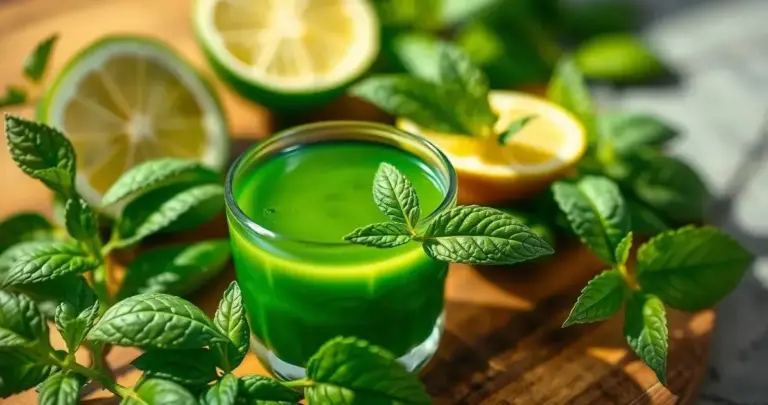 chá verde culinária salgada