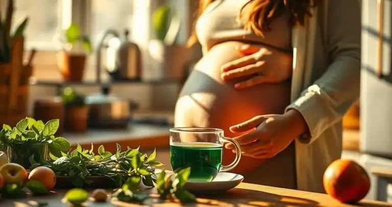 chá verde gravidez