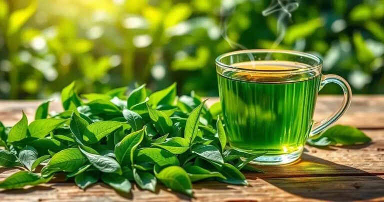 chá verde orgânico