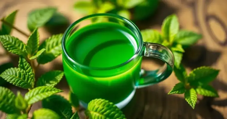 chá verde para crianças