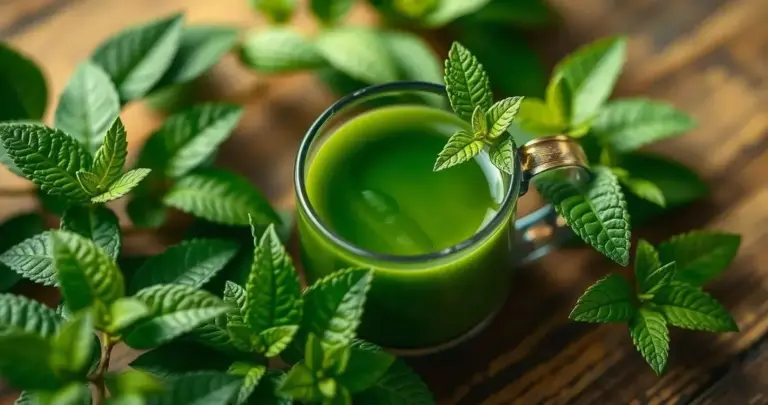 chá verde para foco