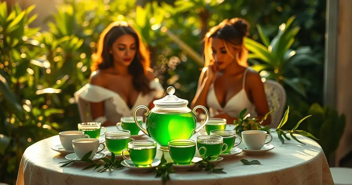 chá verde para que serve