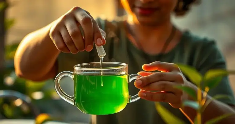 como fazer chá verde sem amargar