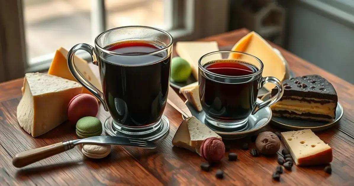 harmonizar chá preto queijos doces